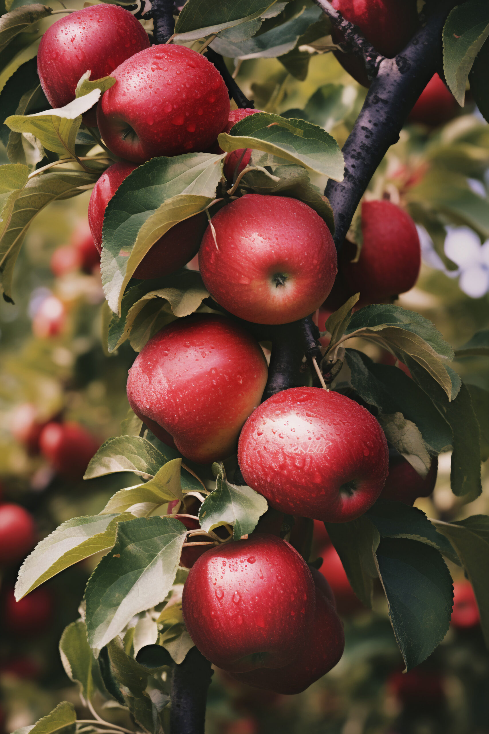 close-up-apples-tree